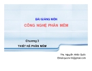 Bài giảng Công nghệ phần mềm: Chương 3 - ThS. Nguyễn Khắc Quốc