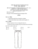 Đề thi lý thuyết May & thiết kế thời trang năm 2011 (Mã đề TH13)