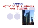 Bài giảng Kinh tế xây dựng: Chương 3 - Lương Đức Long