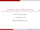 Bài giảng Lý thuyết xác suất và thống kê toán học: Chương 8 - PGS.TS. Trần Lộc Hùng