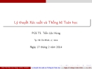 Bài giảng Lý thuyết xác suất và thống kê toán học: Chương 2 - PGS.TS. Trần Lộc Hùng