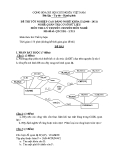 Đề thi & đáp án lý thuyết Quản trị cơ sở dữ liệu năm 2011 (Mã đề LT19)