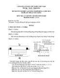 Đề thi lý thuyết Kỹ thuật xây dựng năm 2012 (Mã đề LT31)
