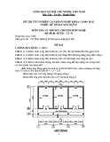 Đề thi lý thuyết Kỹ thuật xây dựng năm 2012 (Mã đề LT41)