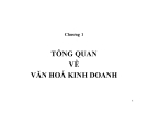 Bài giảng Văn hóa doanh nghiệp: Chương 1 - GV. Trần Bình Định