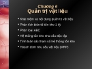 Bài giảng Quản trị sản xuất - Chương 6: Quản trị vật liệu