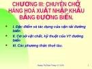 Bài giảng Vận tải và bảo hiểm: Chương 3 - Hoàng Thị Đoan Trang