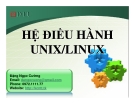 Bài giảng Hệ điều hành Unix /Linux: Bài 1 - Đặng Ngọc Cường