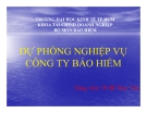 Bài giảng Quản trị tài chính doanh nghiệp bảo hiểm: Chương 3 - TS.Hồ Thủy Tiên