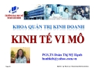 Bài giảng Kinh tế vi mô: Bài 2 - PGS.TS Đoàn Thị Mỹ Hạnh