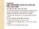 Bài giảng Công nghệ thi công: Chương 22