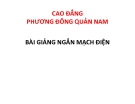 Bài giảng Ngắn mạch điện: Chương 6 - CĐ Phương Đông