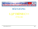 Bài giảng Lập trình C++: Chương 6 - GV. Nguyễn Văn Hùng