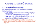 Bài giảng Kỹ thuật số và vi xử lý: Chương 2 - ĐH Bách Khoa