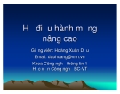 Bài giảng Hệ điều hành mạng nâng cao: Chương II - TS. Hoàng Xuân Dậu