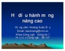 Bài giảng Hệ điều hành mạng nâng cao: Chương VIII - TS. Hoàng Xuân Dậu