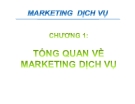 Bài giảng Marketing dịch vụ - Chương 1: Tổng quan về marketing dịch vụ