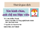 Bài giảng Văn bản quản lý hành chính Việt Nam: Thư từ giao dịch - TS. Lưu Kiếm Thanh