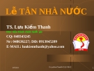 Bài giảng Lễ tân nhà nước: Chương 3 - TS. Lưu Kiếm Thanh