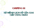 Bài giảng Chủ nghĩa xã hội khoa học: Chương 3