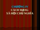 Bài giảng Chủ nghĩa xã hội khoa học: Chương 4