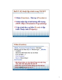 Bài giảng Lập trình ứng dụng Visualbasic: Bài 5 - Phạm Đình Sắc
