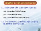 Bài giảng Lý thuyết ô tô - Chương 1: Tổng quan về ô tô