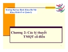 Bài giảng Kinh tế quốc tế - Chương 2: Các lý thuyết thương mại quốc tế cổ điển