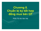 Bài giảng Kinh doanh quốc tế: Chương 8 - PGS.TS. Hà Văn Hội