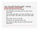 Bài giảng Học thuyết MacDougall –Kemp