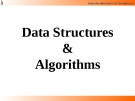 Lecture Data Structures  &  Algorithms: Chapter 0