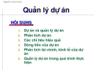 Bài giảng Quản lý dự án: Chương 1 - Nguyễn Vũ Bích Uyên