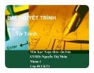 Thuyết trình: Tờ trình