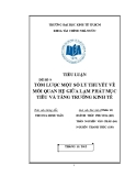 Tiểu luận: Tóm lược một số lý thuyết về mối quan hệ giữa lạm phát mục tiêu và tăng trưởng kinh tế