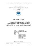 Tiểu luận Tài chính tiền tệ: Tóm lượt lý thuyết về mối quan hệ giữa bội chi ngân sách nhà nước và tăng trưởng kinh tế