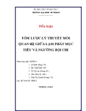 Tiểu luận: Tóm lược lý thuyết mối quan hệ giữa lạm phát mục tiêu và ngưỡng bội chi