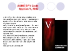 Bài giảng Bài 7: ASME BPV Code Section V, 2007