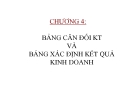 Bài giảng Kế toán tài chính - Chương 4: Bảng cân đối kế toán và bảng xác định kết quả kinh doanh