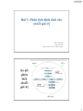 Bài giảng Phát triển vùng và địa phương: Bài 7 - Trần Tiến Khai