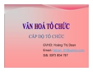 Bài giảng Hành vi tổ chức: Chương 9 - Hoàng Thị Doan