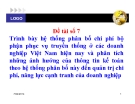 Thuyết trình: Trình bày hệ thống phân bổ chi phí bộ phận phục vụ truyền thống ở các doanh nghiệp Việt Nam hiện nay và phân tích những ảnh hưởng của thông tin kế toán theo hệ thống phân bổ này đến quản trị chi phí, năng lực cạnh tranh của doanh nghiệp