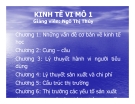 Bài giảng Kinh tế vi mô 1: Chương I - GV. Ngô Thị Thủy