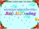 Bài giảng Toán 4 chương 2 bài 2: Mét vuông