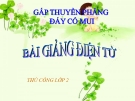 Bài giảng Thủ công 2 bài 5: Gấp thuyền phẳng đáy có mui