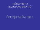 Bài giảng Ôn tập giữa học kì 1 - Tiếng việt 2 - GV.T.Tú Linh