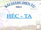 Bài giảng Toán 5 chương 1 bài 13: Héc-ta