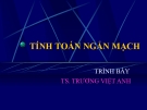 Bài giảng Hệ thống điện: Tính toán ngắn mạch - TS. Trương Việt Anh