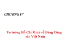 Bài giảng Tư tưởng Hồ Chí Minh: Chương IV - Lê Văn Bát