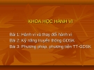 Bài giảng Khoa học hành vi: Bài 1 - ThS. Lê Công Minh