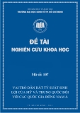 Đề tài khoa học: Vai trò dẫn dắt tỷ suất sinh lợi của Mỹ và Trung Quốc đối với các quốc gia Đông Nam Á